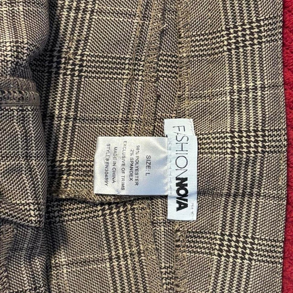 NWT plaid shorts with button detail #preppy #summer Size XL Fashion Nova - Picture 4 of 4